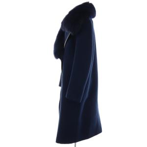 FENDI フォックスファーコート I38 ネイビー