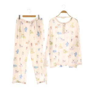 24AW SESAME STREET 総柄 プルオーバー ロングパンツ カットソー パジャマ セットアップ