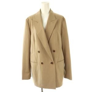 25SS プレーンウィーブダブルブレストジャケット テーラードジャケット 38 ベージュ /DF OS
