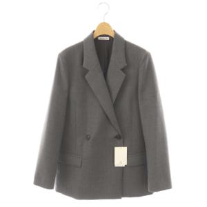 25SS Wクロス Essential テーラードジャケット 36 グレー