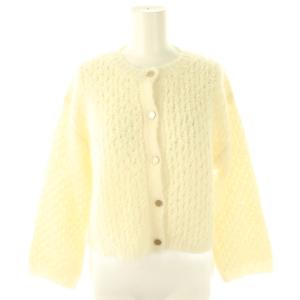 25SS テープヤーン カーディガン 38 白 ホワイト /AB OS