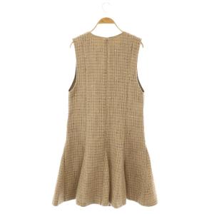 JUSGLITTY 24SS マチフレアジャンスカ ジャンパースカート ワンピース ノースリーブ ミモレ ロング 2 ベージュ