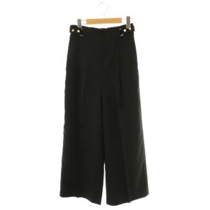24SS サイドデザインワイドパンツ 1 ブラック /DO OS
