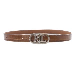 RALPH LAUREN ロゴ リバーシブルベルト レザー 茶色 ブラウン /SR