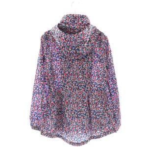 kate spade new york 花柄 ナイロンパーカー マウンテンパーカー ジャケット XS TP ネイビー マルチカラー /ES OS