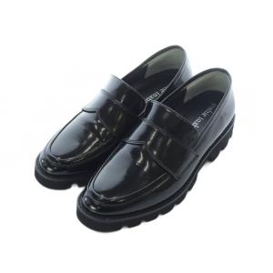 ローファー 厚底 S 22.5cm 黒 ブラック /RI OS