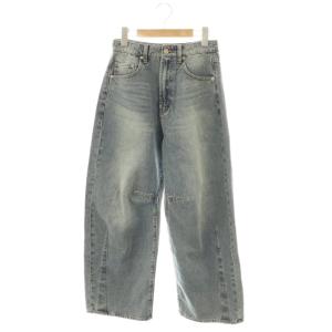 25SS デニムパンツ ジーンズ ワイド M グレイッシュブルー /ES OS