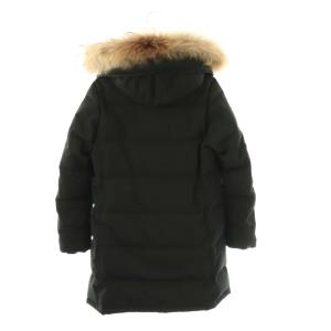 DANTON ダウンコート アウター ラクーンファー 36 ブラック /CX OS