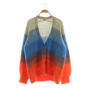 グラデーションカーディガン ニット Vネック オーバーサイズ F マルチカラー /MY OS