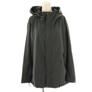 P/C タフタ フーデットブルゾン ジャケット ジップアップ 38 グレー /NR OS