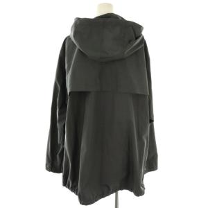 IENA P/C タフタ フーデットブルゾン ジャケット ジップアップ 38 グレー /NR OS