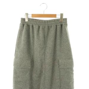 EVERYDAY I LIKE 23AW Warm Sweat Cargo Skirt スウェットカーゴスカート タイト 38 グレー