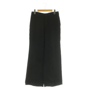 21SS cocoパンツ No3 リネンパンツ フレア 38 ブラック /MY OS