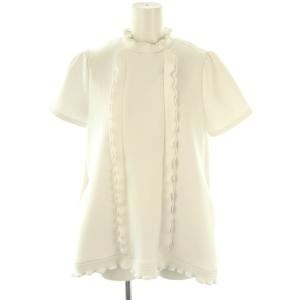 Nerine フリル トップス カットソー 半袖 F ホワイト /DF OS
