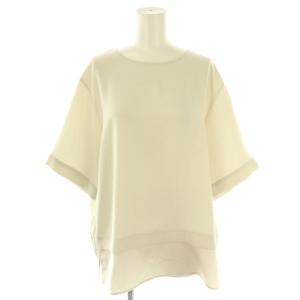 vingt-trois 24AW 【洗える】ストレッチジョーゼット ラウンドネック カットソー 半袖 プルオーバー