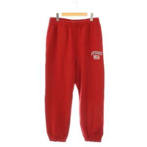 アーチロゴ スウェットパンツ イージー L レッド /HK OS SH