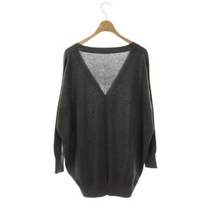 L'Appartement COCOON カーディガン ニット Vネック シルク混 グレー /DF OS