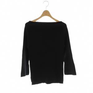 22SS SLIT RIB KNIT ニット カットソー プルオーバー ブラック /DF OS