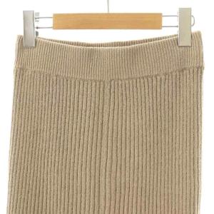 L'Appartement RIB SKIRT リブスカート 34 モカ /DO OS