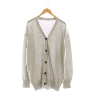 22SS grace カーディガン ニット リネン Vネック グレー /CX OS SH