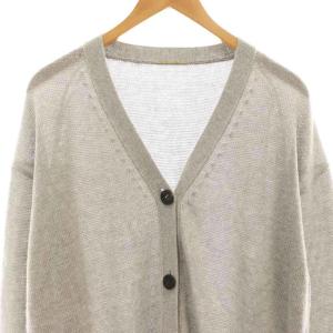 Deuxieme Classe 22SS grace カーディガン ニット リネン Vネック グレー /CX OS SH