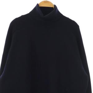 SLOANE 日本製 12G 天竺 ダブルフェイスタートルネックニット セーター プルオーバー 5 ネイビー /CX
