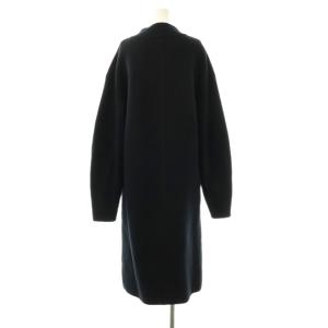 CYCLAS ボトルネックワンピース 長袖 ロング S 濃紺 /NR OS SH