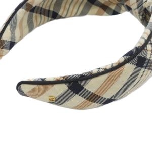 Alexandre De Paris チェック カチューシャ アイボリー /SR