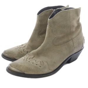 GOLDEN GOOSE ゴールデングース-ウエスタンショート ブーツ スエード