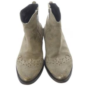 GOLDEN GOOSE ゴールデングース-ウエスタンショート ブーツ スエード