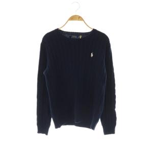 ケーブルニット セーター プルオーバー M ネイビー /CX OS