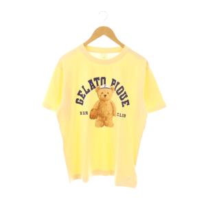 25AW スポーティーベアワンポイントTシャツ カットソー F スモークイエロー /ES OS