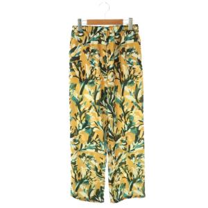 25AW ブラッシュボタニカルイージーパンツ 総柄 F イエロー マルチカラー /CX OS