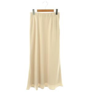 25AW バイアスサテンナロースカート M ライトベージュ /CX OS