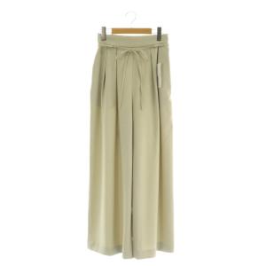 25AW ナローリボンリラクシーパンツ ワイド M ベージュ /MY OS