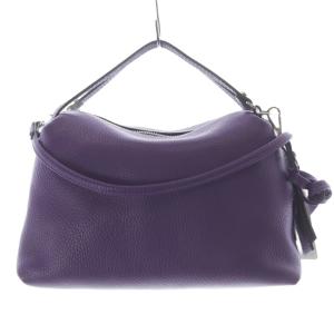 ALIFA M レザー 2WAYバッグ ショルダー ハンドバッグ 紫 パープル /SR