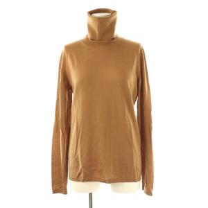 ハイネックニット セーター 長袖 キャメル /HK OS