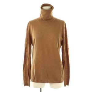 ハイネックニット セーター 長袖 キャメル /HK OS