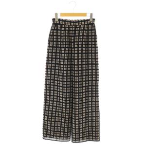 Geometric Jacquard Trousers パンツ ストレート ジッパーフライ チェック 36