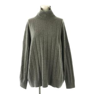 SUPER FINE LAMBWOOL TOP ニット セーター 38 グレー /ES OS