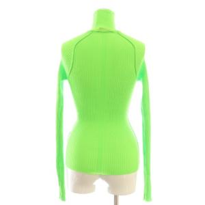 Acne Studios タートルネックリブニット カットソー プルオーバー XS ライムグリーン FN-WN-KNIT000147