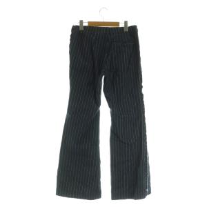 SLY 25SS CUT OUT L/W DENIM FLARE デニムパンツ フレア カットオフ ストライプ