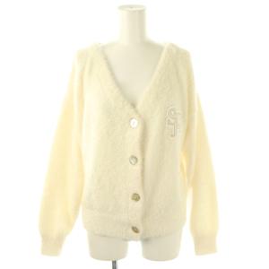 ホーム HOME 24AW シャギーニットカーディガン 長袖 F ホワイト /HK OS SH