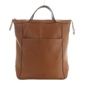 コンバーチブル バックパック リュックサック レザー ブラウン 茶 /MI OS