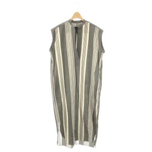 ストライプワンピース 1 グレー オフホワイト /DO OS
