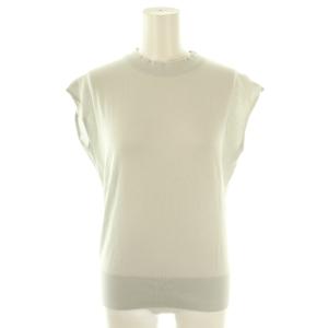 ノースリーブニット カットソー コットン S グレー /NR OS