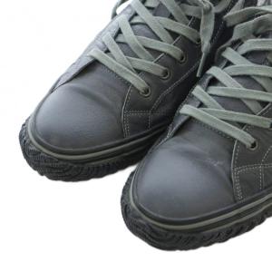 SPINGLE MOVE ハイカットスニーカー レザー 本革 M 25.5cm チャコールグレー 灰色 SPM-442 /RI OS