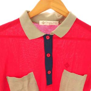 Christian Dior スポーツ SPORTS ポロシャツ ニット 切替 L マルチカラー /DF OS