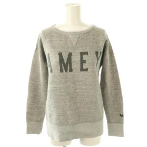AMEY スウェット トレーナー プルオーバー ロゴ 裏起毛 S グレー /CX OS