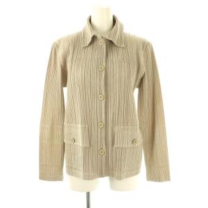 プリーツシャツジャケット ステンカラー 薄手 3 ベージュ /DO OS